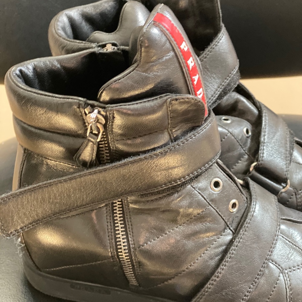 Prada Wedge Leather Sneaker size 40